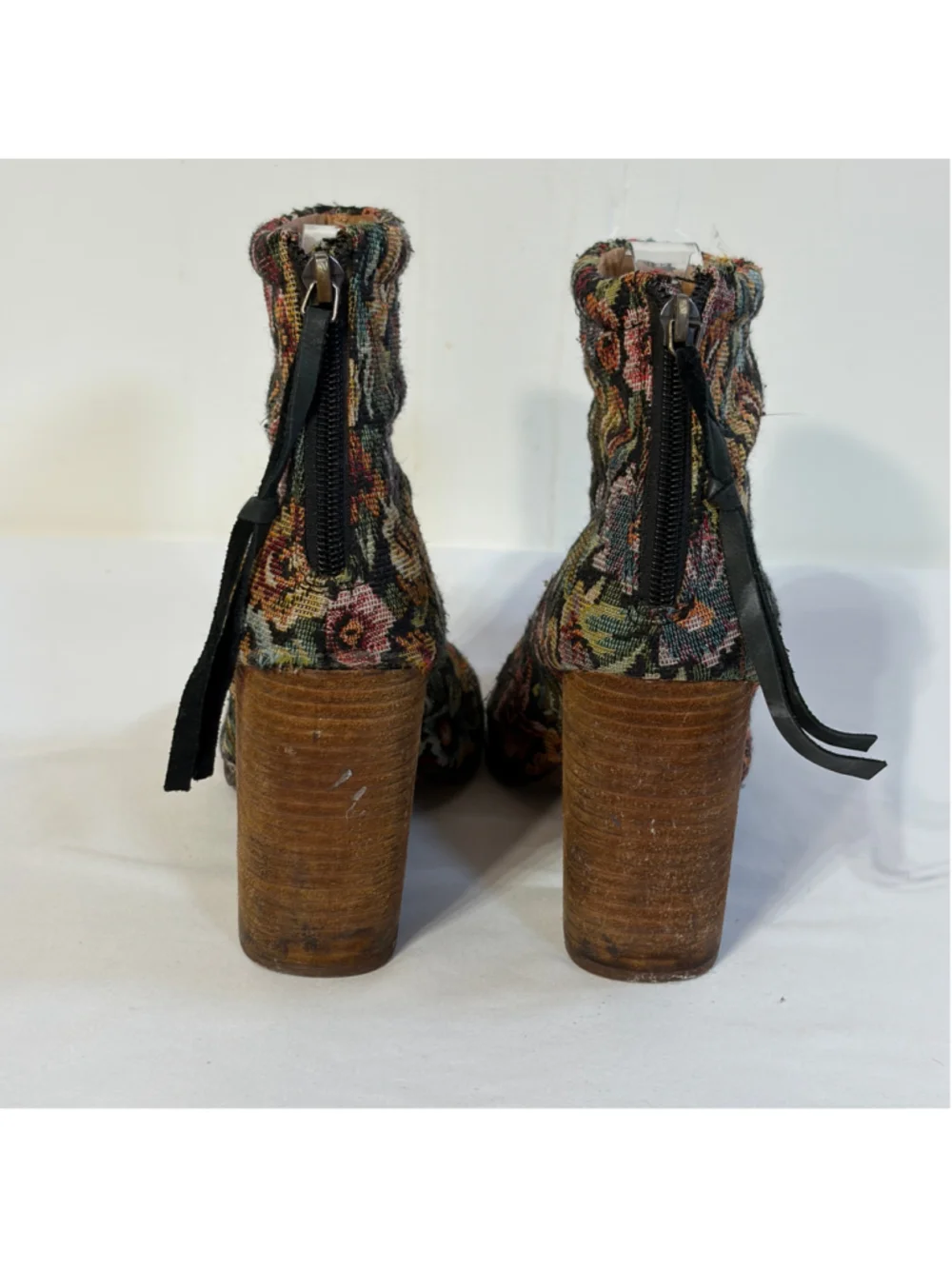 Jeffrey Campbell Havana Last Floral Tapestry Ankle Boots Women’s EU 39 US 8.5